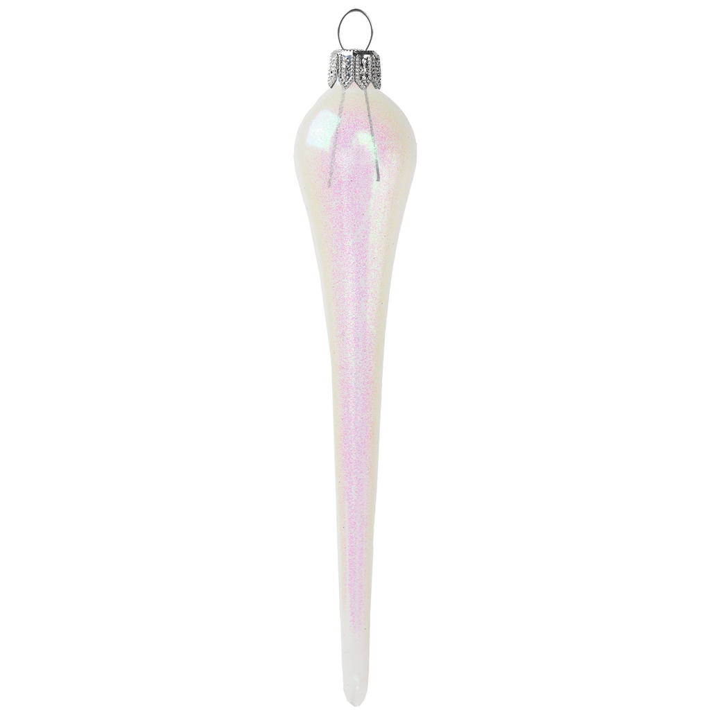 Xmas ornament – icicle transparent with decor