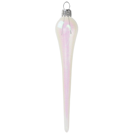 Xmas ornament – icicle transparent with decor