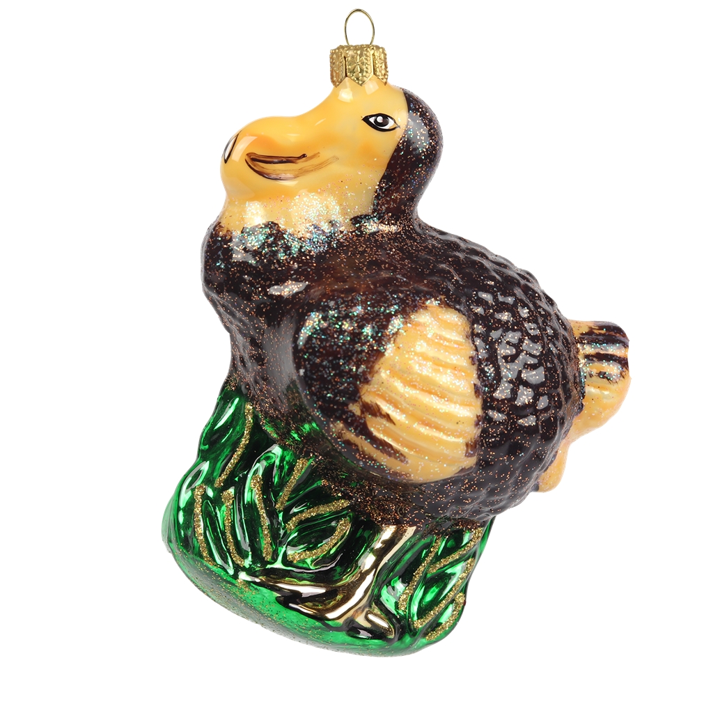 Christmas glass decoration bird Dodo