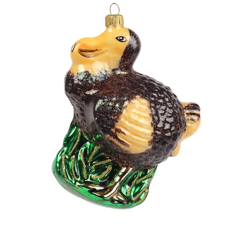 Christmas glass decoration bird Dodo