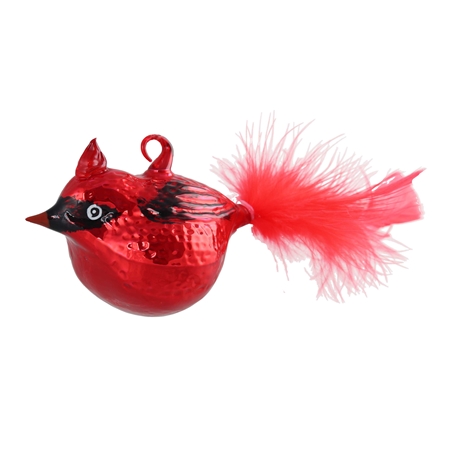 Red bird with a tuft Cardinal