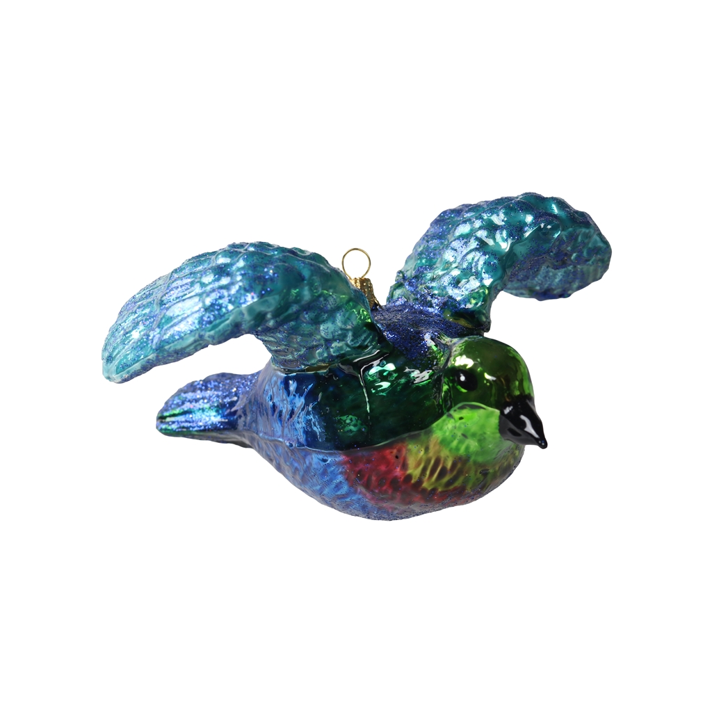 Rainbow glass bird 