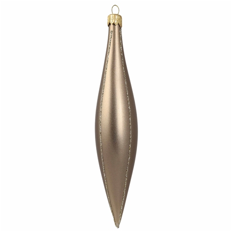 Brown Christmas teardrop with décor