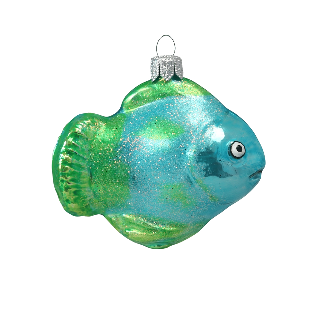 Light blue fish ornament