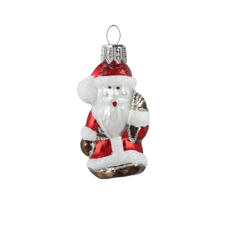 Mini ornament Santa Claus with a sack