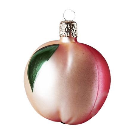 Champagne glass apple Christmas ornament