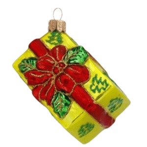 Christmas ornament gift yellow