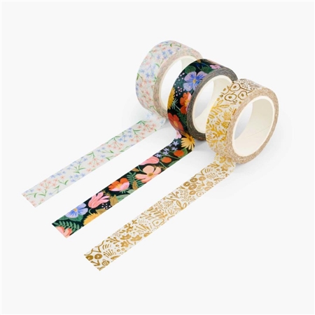 Set of decorative gift adhesive tapes strawberry meadow