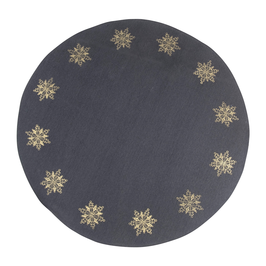 Christmas tree rug gray