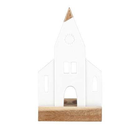 Porcelain candleholder church