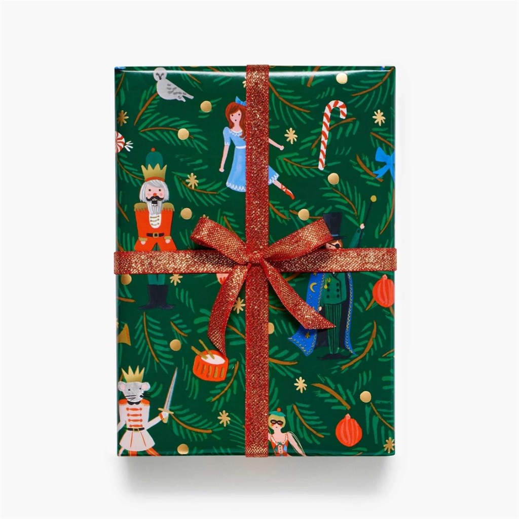 Christmas gift wrapping paper Nutcracker