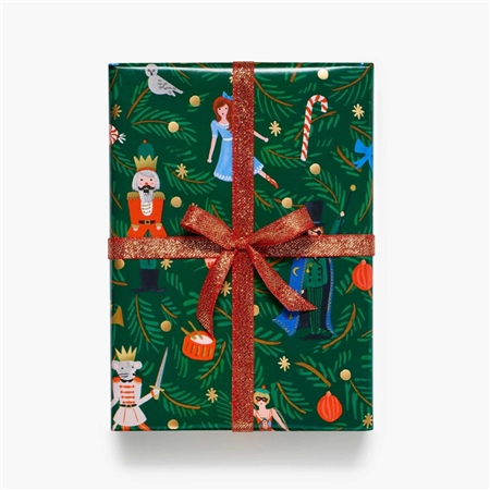 Christmas gift wrapping paper Nutcracker