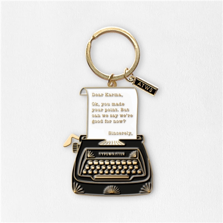 Keychain vintage typewriter