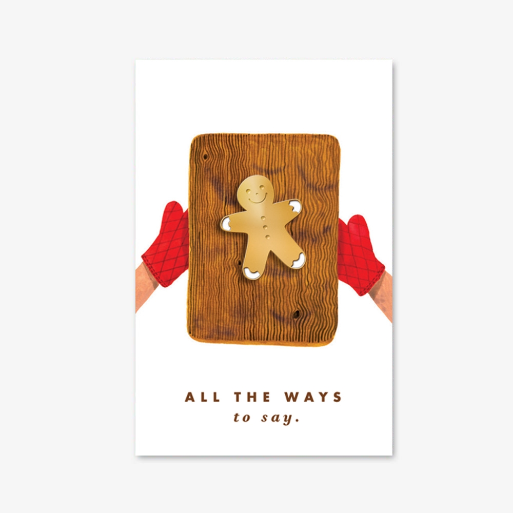 Enamel Christmas gingerbread pin