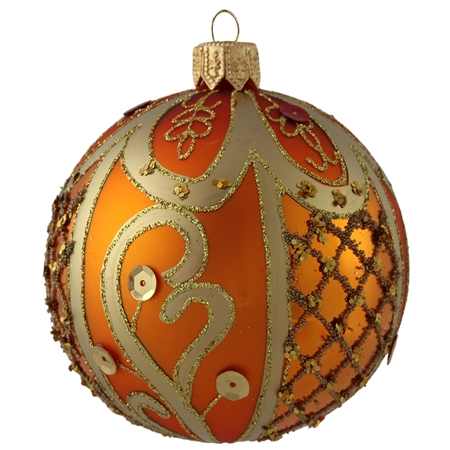 Ornate peach ball