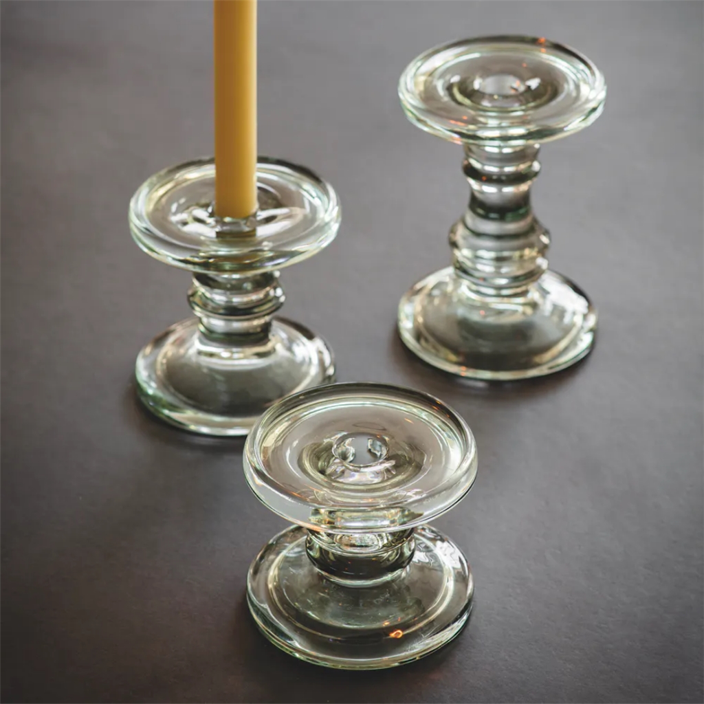 Dining glass candlestick