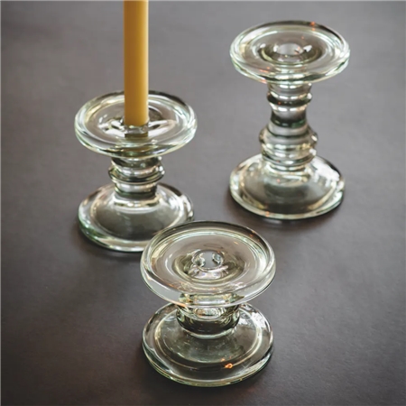 Dining glass candlestick