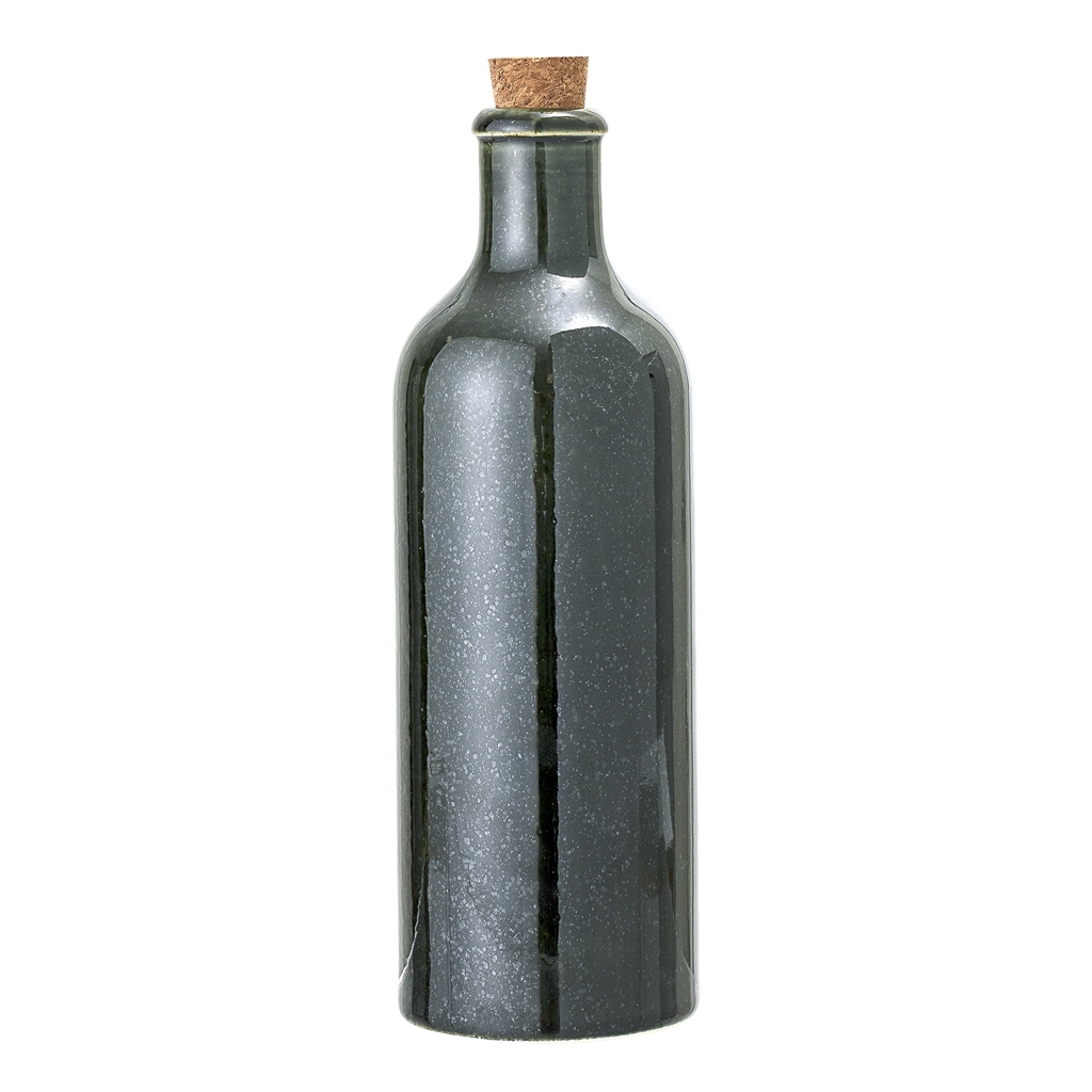 Ceramic bottle with cork stopper