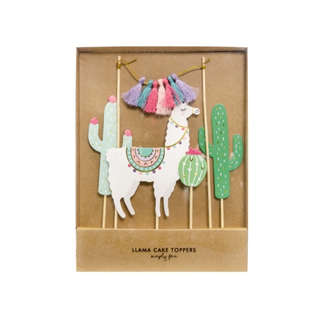 Cake toppers llama land