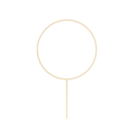 Cake topper wooden circle