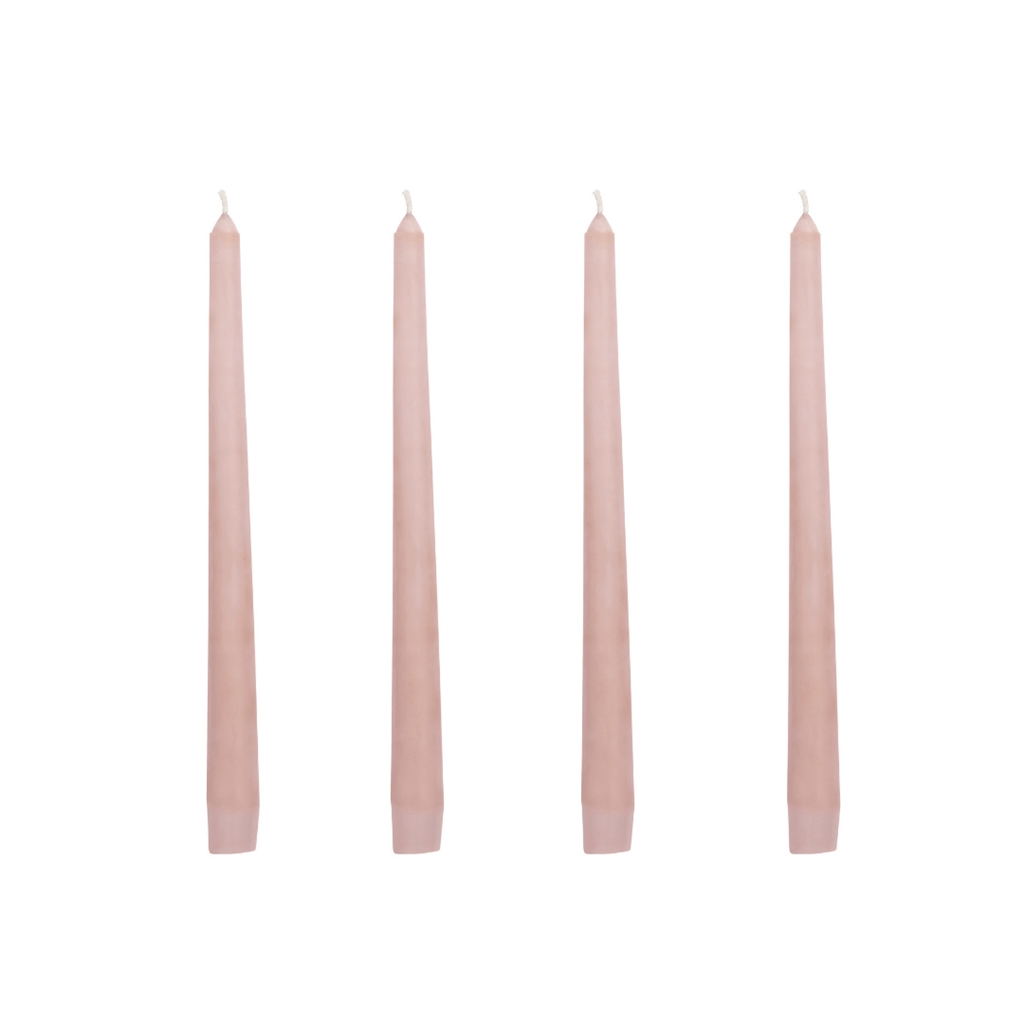 Set of pink candles 4 pcs