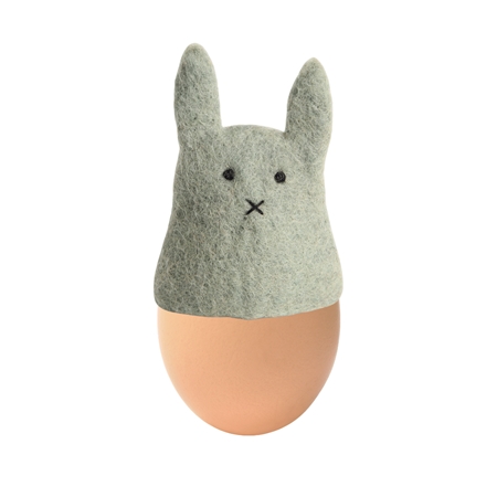 Easter egg cap green bunny