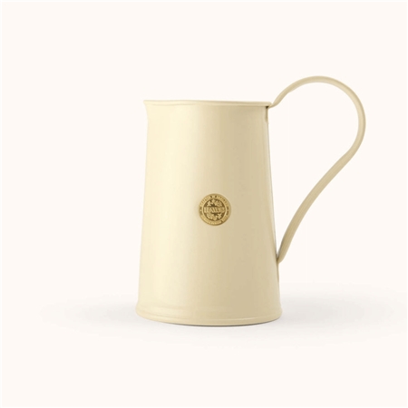Metal vase almond beige