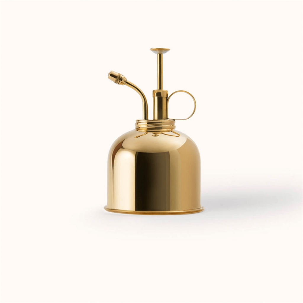 Golden brass flower sprayer