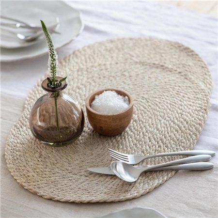 Natural jute placemats 2 pcs