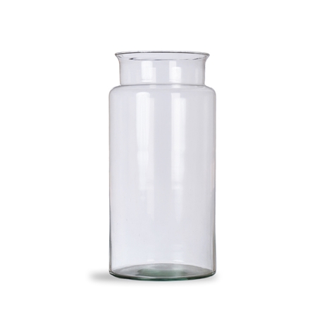 Tall robust glass vase