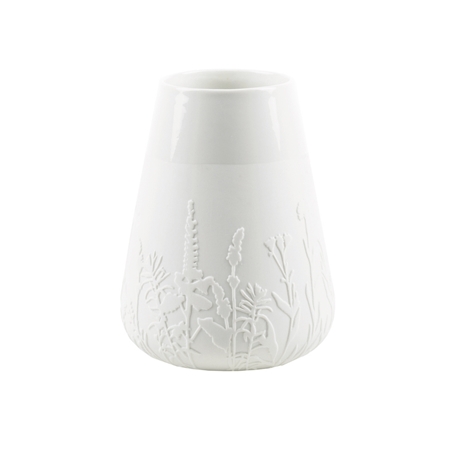 Small porcelain vase meadow decor