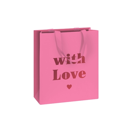 Pink gift bag With Love