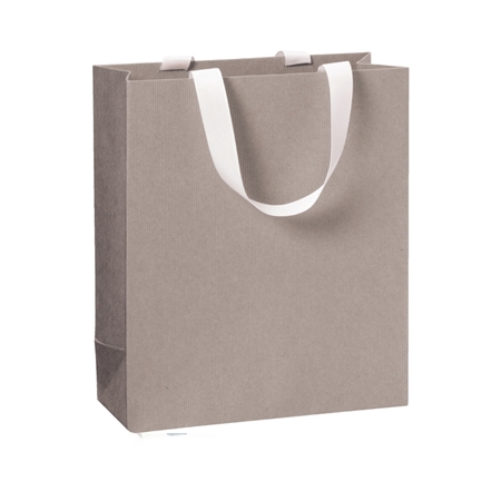 Large beige-grey gift bag