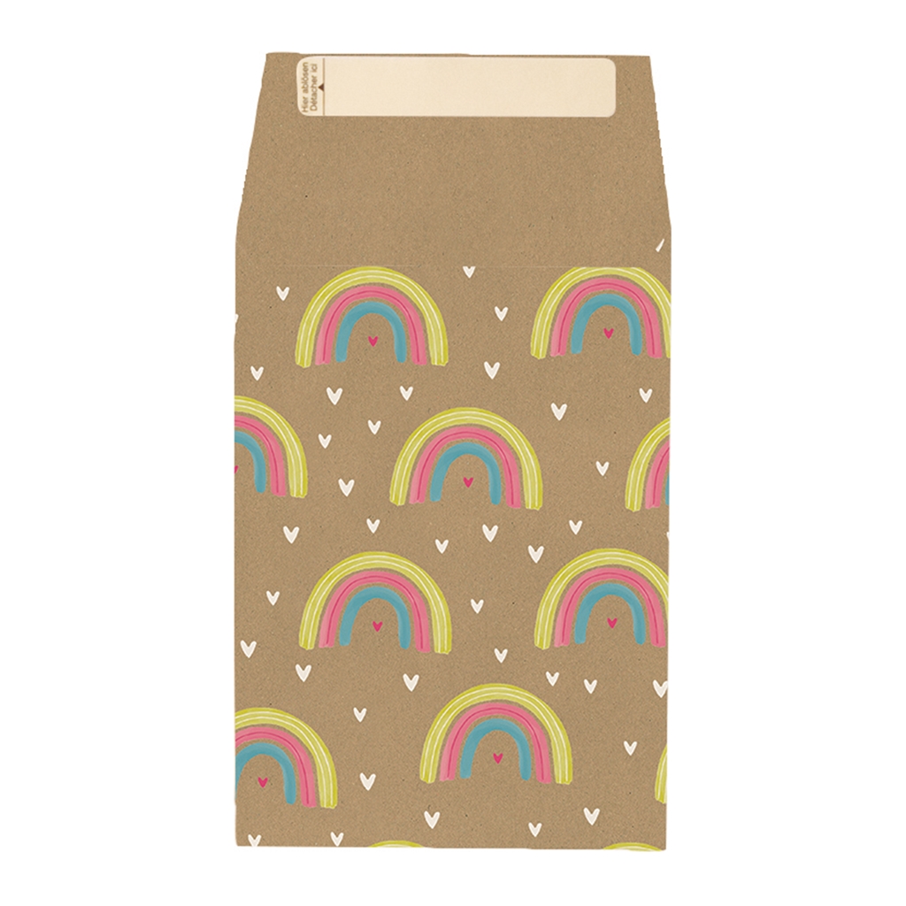 Gift envelope with rainbows