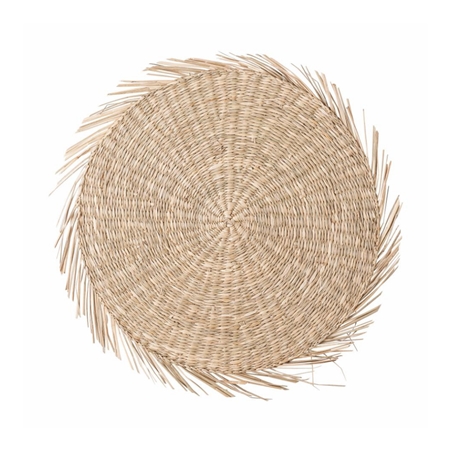 Natural seagrass placemat