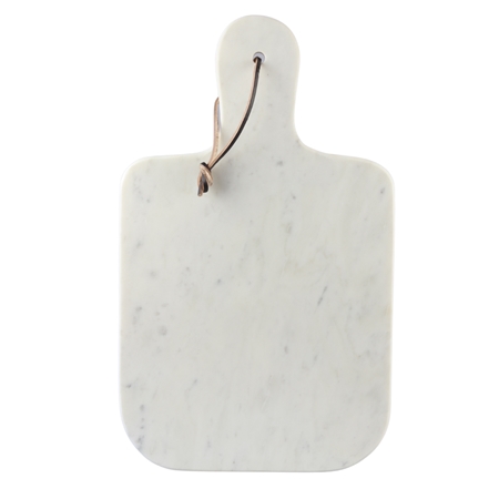 White square-shaped marble cutting board