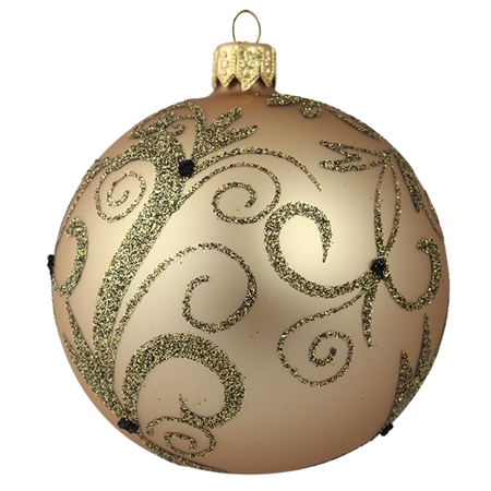 Matt golden Christmas ball ornament 