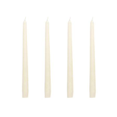 Set of 4 cream colour candles