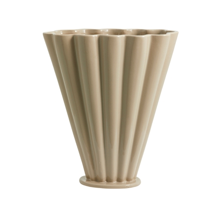 Beige organic shape vase Colla