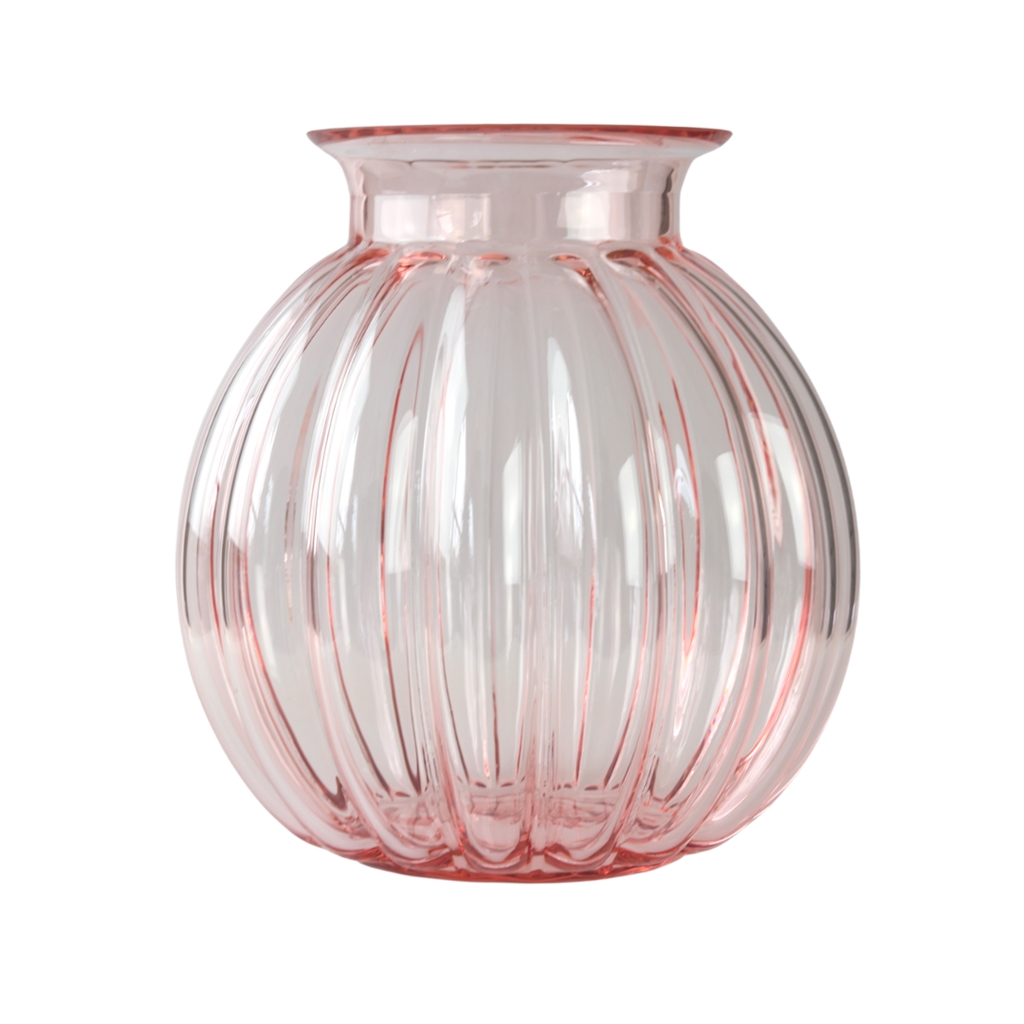 Pink crystal vase Maria