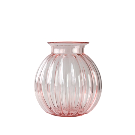 Pink crystal vase Maruška