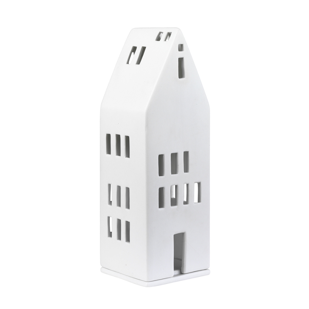 House-shaped porcelain tealight holder Rudy
