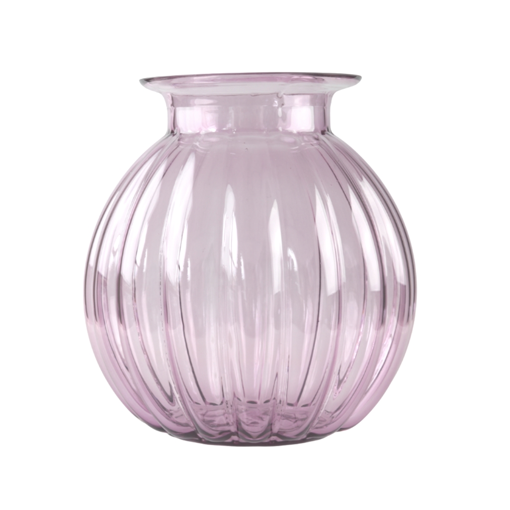 Lilac crystal vase Maria