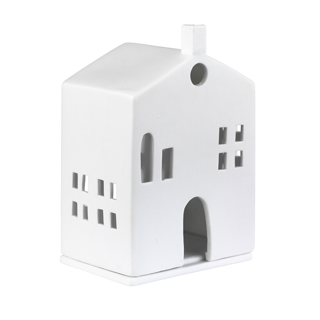 Candle holder porcelain house Hubert