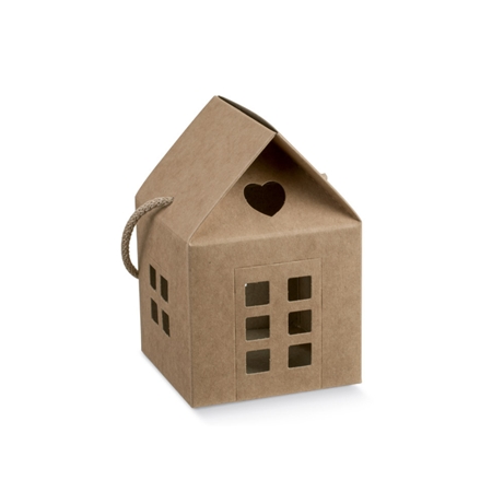 Small cottage shaped folding gift box