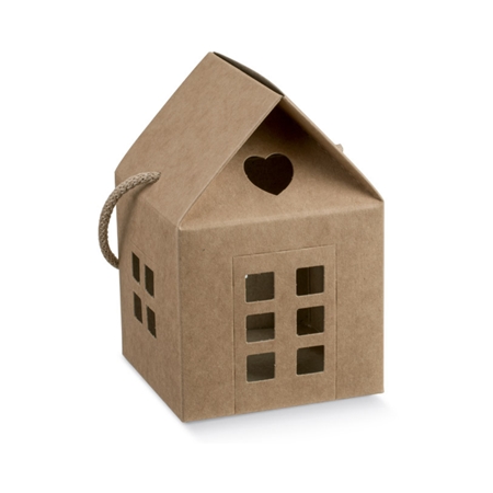 Medium cottage shaped folding gift box