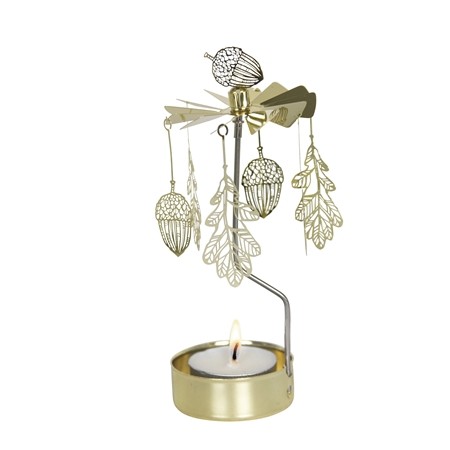Angelic bells candle holder with natural motives