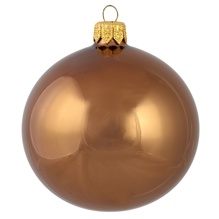 Light brown ball ornament