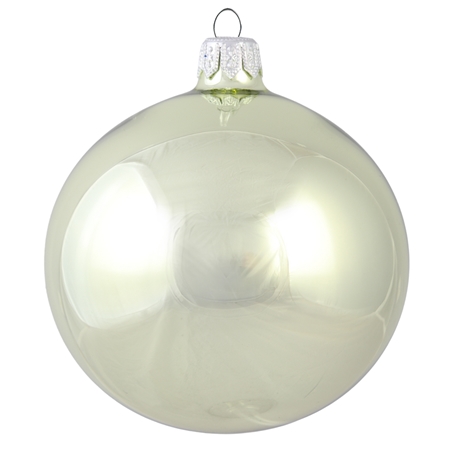 Light lime opal ball ornament