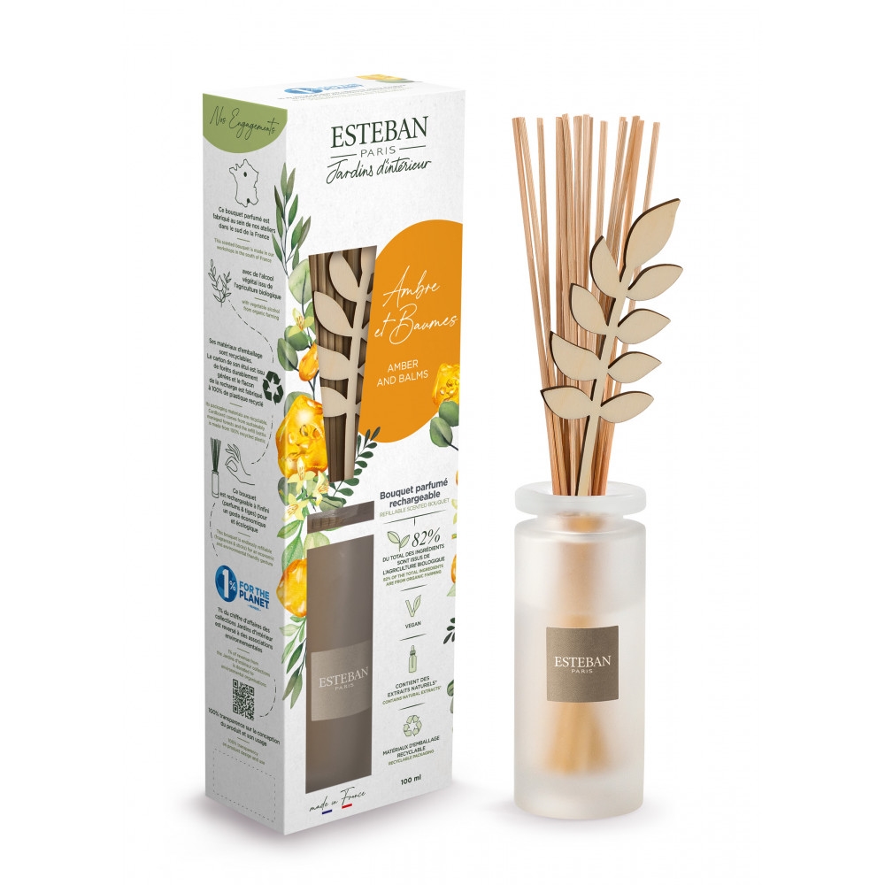 Amber and Balms reed diffuser